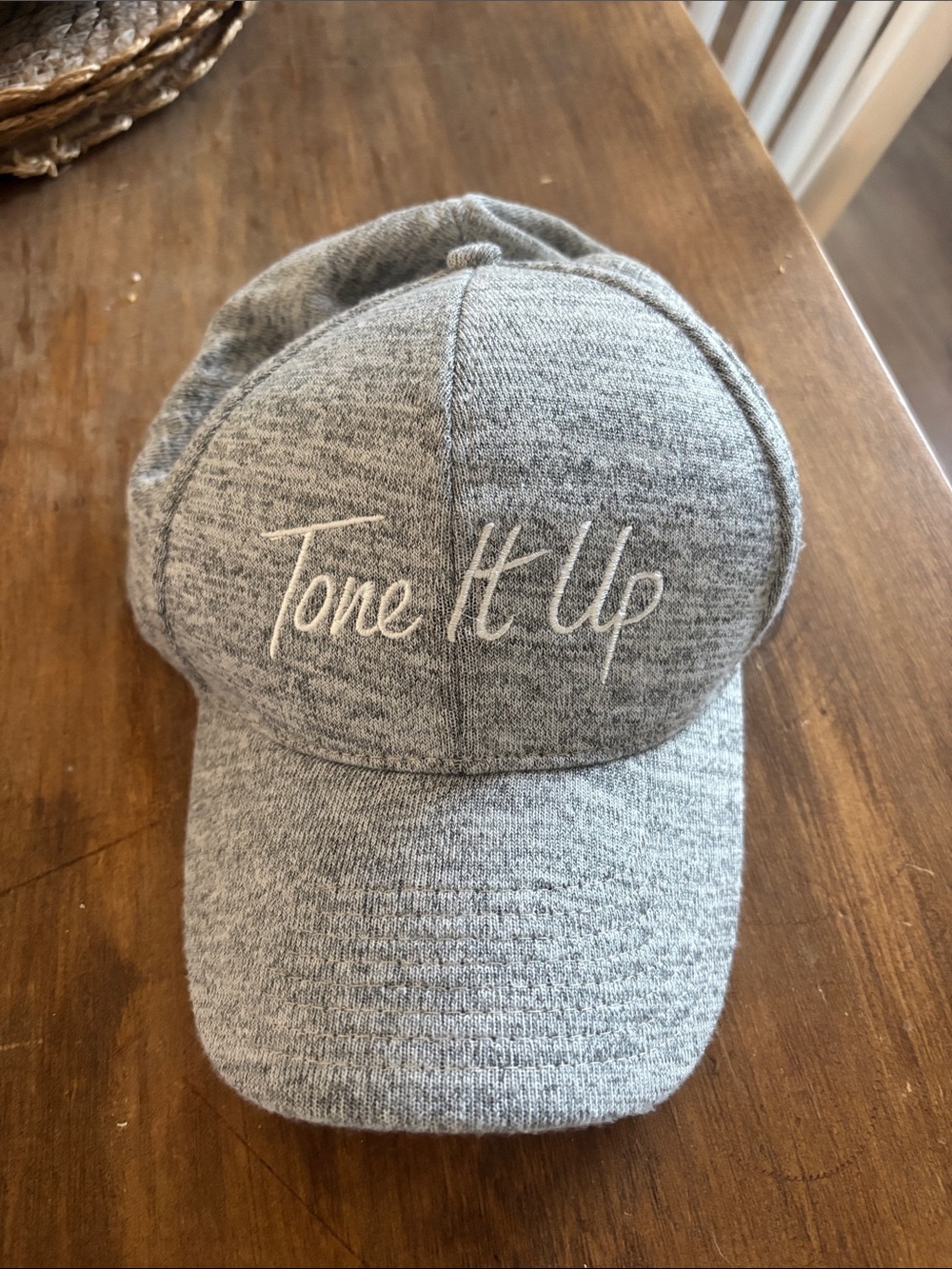 Tone It Up Embroidered Heather Gray Women's Baseball Cap
